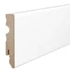 PLINTHE CARRÉE en FIBRE DE BOIS COMPACTE 80X15 BLANC (prix au mètre)-Eternal Parquet Discount