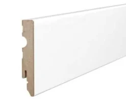 PLINTHE CARRÉE en FIBRE DE BOIS COMPACTE 80X15 BLANC (prix au mètre)-Eternal Parquet Discount