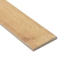 GoodHome Plinthe carrelage effet bois brut beige L.45 x l.0,75 cm x ép.9 mm, Lulea
