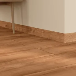 GoodHome Plinthe carrelage intérieur effet bois brut foncé L.60 x l.8 cm x ép.9 mm, Antic Rustic