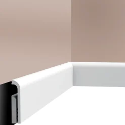 Plinthe décorative P04 - 12x2,5x200cm (h x p x L) - moulure dé-Cimaises Et Plus Outlet
