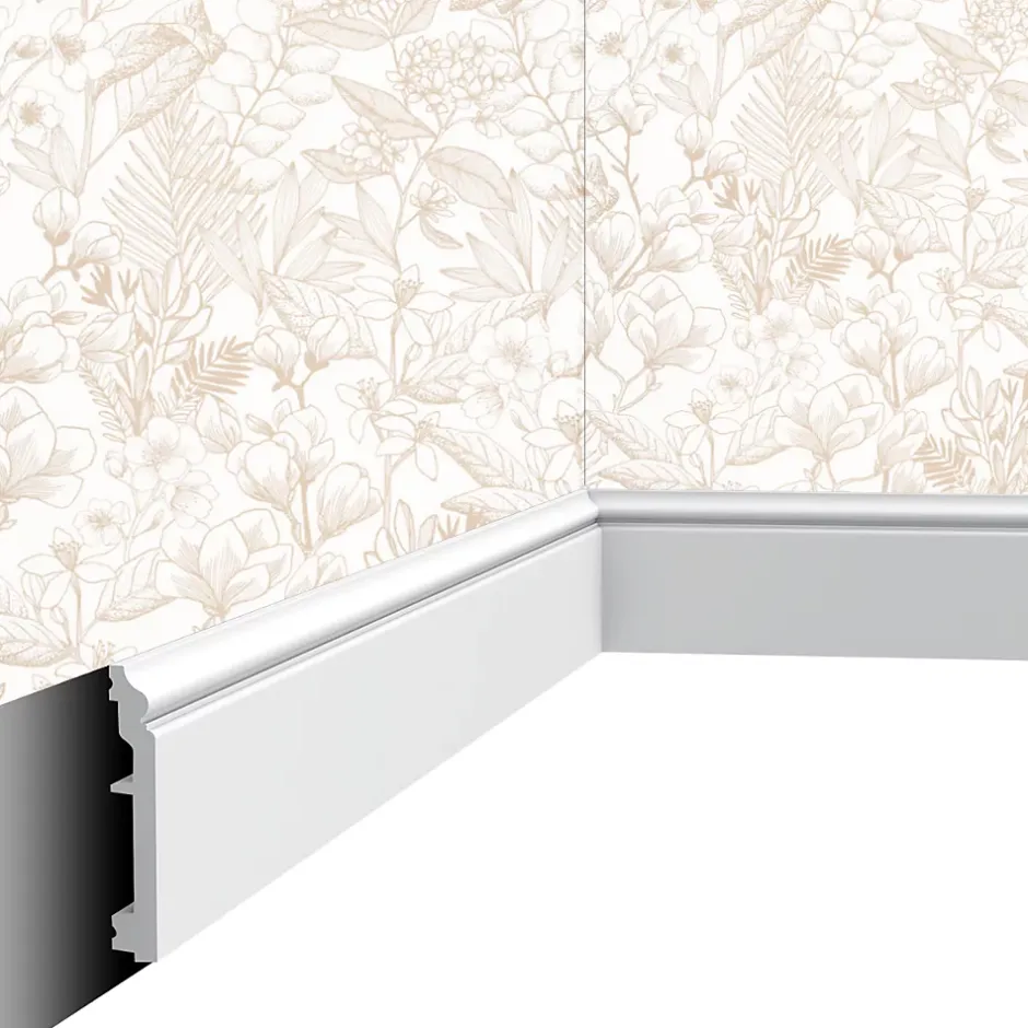 Plinthe décorative P02 - 10 x1,6x200cm (h x p x L) - moulure dé-Cimaises Et Plus Best