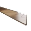 Plinthe décorative pour mur F Argent poli - 80mm x 2700mm x 0,65 ep.-Ilcom Hot