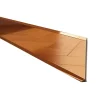 Ilcom Plinthe décorative pour mur F Cuivre poli - 100mm x 2700mm x 0,65 ep.