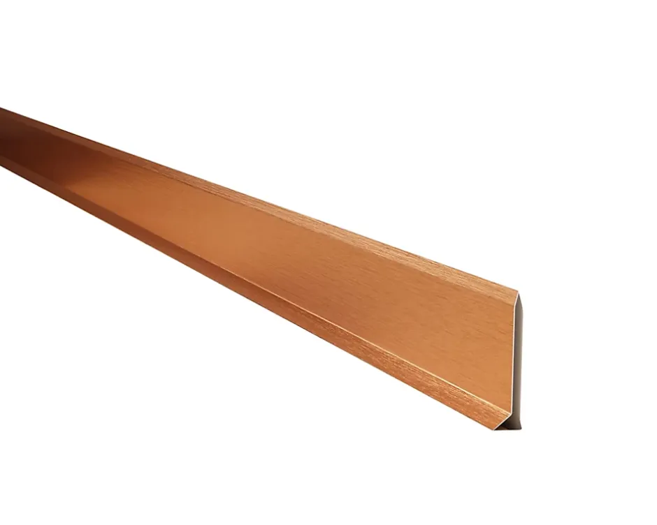 Ilcom Plinthe décorative pour mur F Cuivre satiné - 60mm x 2700mm x 0,65 ep.