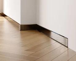 Plinthe décorative pour mur F Noir poli - 80mm x 2700mm x 0,65 ep.-Ilcom Sale