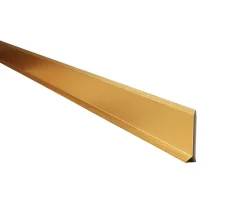 Plinthe décorative pour mur F Or satiné - 60mm x 2700mm x 0,65 ep.-Ilcom Clearance