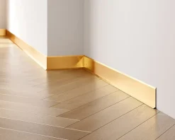 Plinthe décorative pour mur F Or satiné - 60mm x 2700mm x 0,65 ep.-Ilcom Clearance