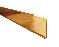 Plinthe décorative pour mur F Or poli - 100mm x 2700mm x 0,65 ep.-Ilcom Outlet