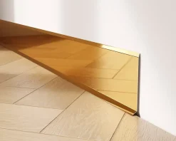 Plinthe décorative pour mur F Or poli - 100mm x 2700mm x 0,65 ep.-Ilcom Outlet