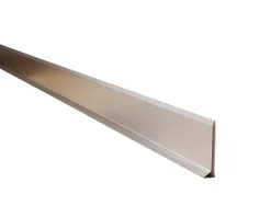 Plinthe décorative pour mur F Argent satiné - 60mm x 2700mm x 0,65 ep.-Ilcom Outlet