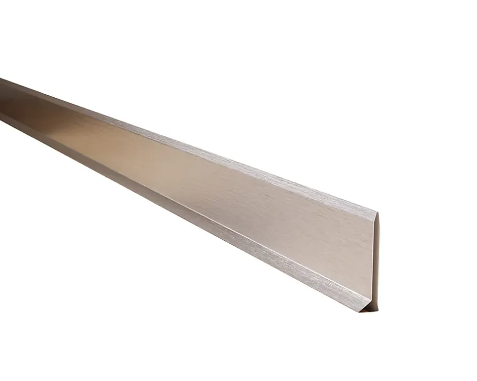 Plinthe décorative pour mur F Argent satiné - 60mm x 2700mm x 0,65 ep.-Ilcom Outlet