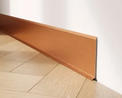 Ilcom Plinthe décorative pour mur F Cuivre satiné - 100mm x 2700mm x 0,65 ep.