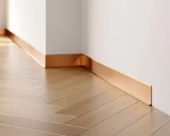 Ilcom Plinthe décorative pour mur F Cuivre satiné - 100mm x 2700mm x 0,65 ep.