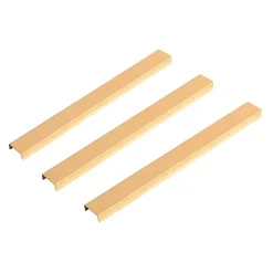 Brand Home Deluxe Plinthe décorative pour panneau acoustique Lot de 3 - Or 30 cm