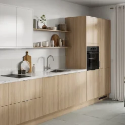 GoodHome Plinthe de cuisine Elcot blanc H.15 x l.240 x ép.1,6 cm