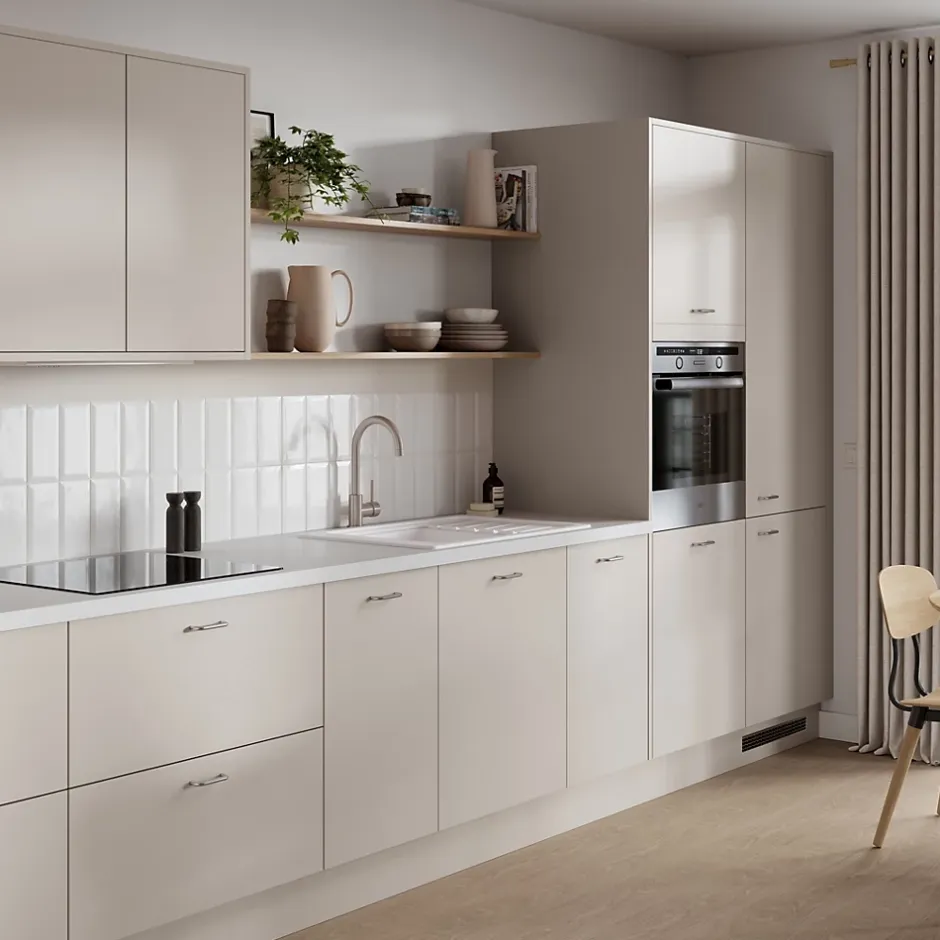 Plinthe de cuisine Elcot beige sable H.15 x l.240 x ép.1,6 cm-GoodHome Online