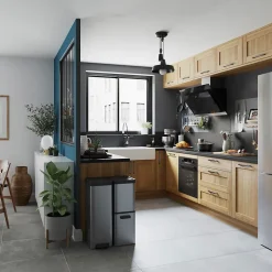 Plinthe de cuisine Verbena chêne naturel H. 15 cm x l. 2.4 m x Ep. 18 mm-GoodHome New