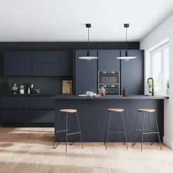 Plinthe de cuisine Garcinia et Stevia bleu mat H. 15 cm x l. 2.4 m x Ep. 16 mm-GoodHome Discount