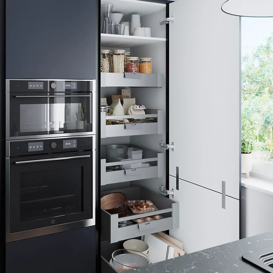 Plinthe de cuisine Garcinia et Stevia bleu mat H. 15 cm x l. 2.4 m x Ep. 16 mm-GoodHome Discount