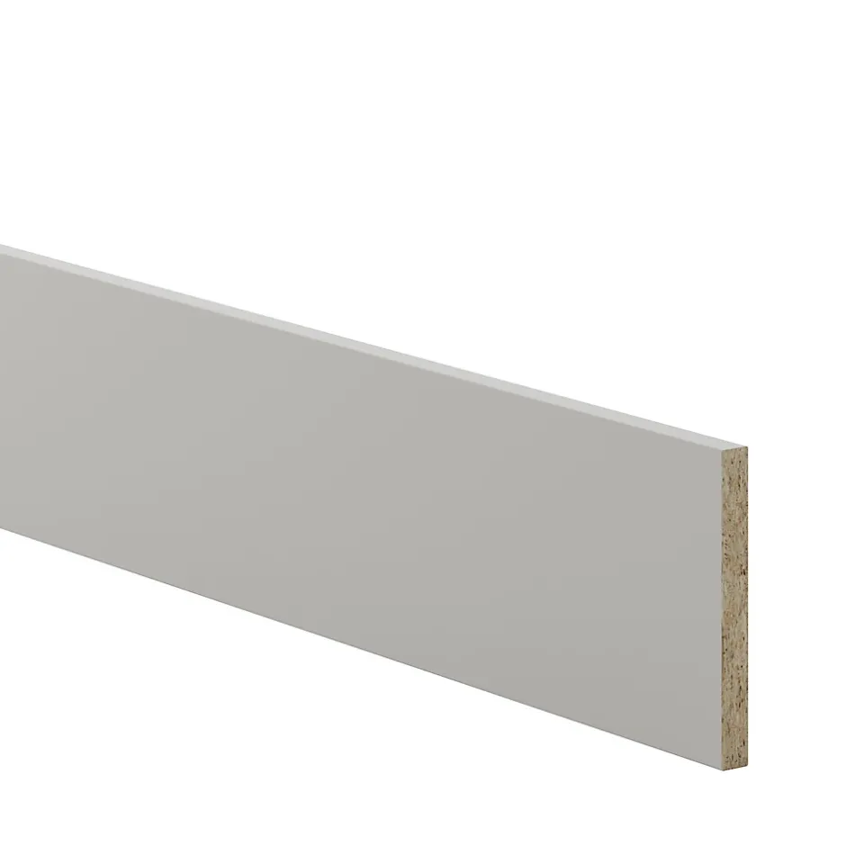 Plinthe de cuisine Stevia gris mat H. 15 x l. 240 x Ep. 1,6 cm-GoodHome Clearance