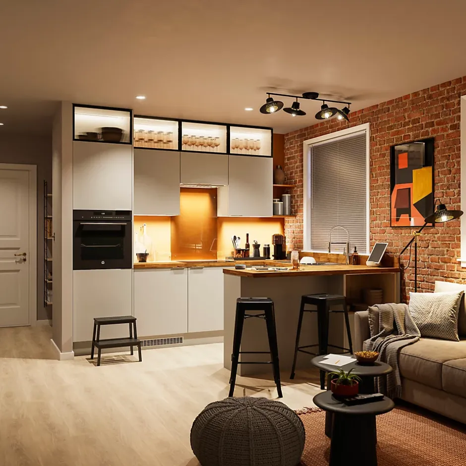 Plinthe de cuisine Stevia gris mat H. 15 x l. 240 x Ep. 1,6 cm-GoodHome Clearance