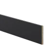 GoodHome Plinthe de cuisine Pasilla Noir H. 15 cm x l. 2.4 m x Ep. 16 mm