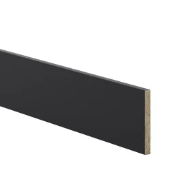GoodHome Plinthe de cuisine Pasilla Noir H. 15 cm x l. 2.4 m x Ep. 16 mm