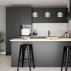 GoodHome Plinthe de cuisine Pasilla Noir H. 15 cm x l. 2.4 m x Ep. 16 mm