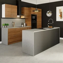 Plinthe de cuisine Chia chêne fumé H. 15 cm x l. 2.4 m x Ep. 16 mm-GoodHome Best