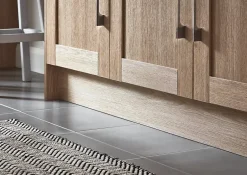 GoodHome Plinthe de cuisine Alpinia chêne H. 15 cm x l. 2.4 m x Ep. 16 mm