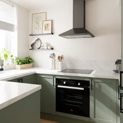 GoodHome Plinthe de cuisine Ash vert sauge H. 15 cm x l. 2.4 m x Ep. 16 mm