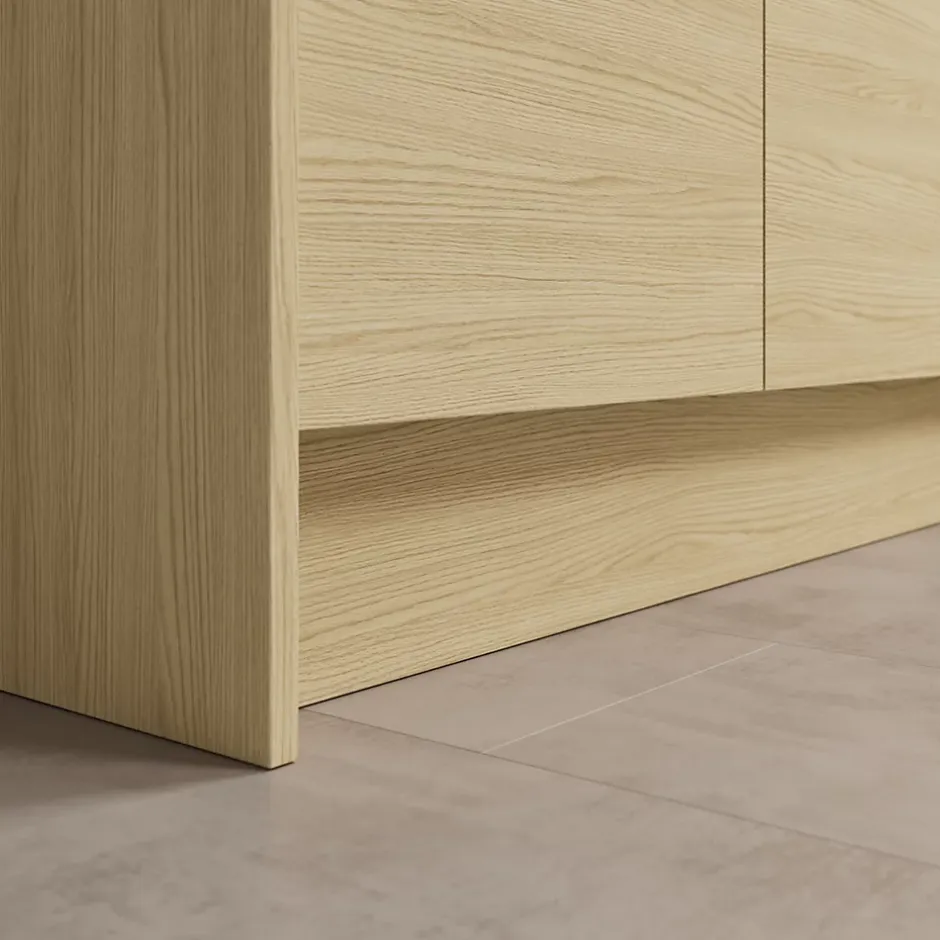 Plinthe de cuisine GoodHome Garcinia effet chêne H. 15 cm x l. 2,4 m x Ép. 16 mm- New