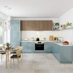 Plinthe de cuisine bleu aqua brillant H.15 x l.240 x Ep.1,8 cm-Palma Online