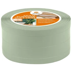 Quest Plinthe de finition W3 en PVC 4,en,1 120 mm, baguette autocollante, masquante, plinthe souple pour sol et mur, vert clair, 10 m