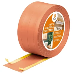 Quest Plinthe de finition W3 en PVC 4,en,1 95 mm, baguette autocollante, masquante, plinthe souple pour sol et mur, brique, 25 m