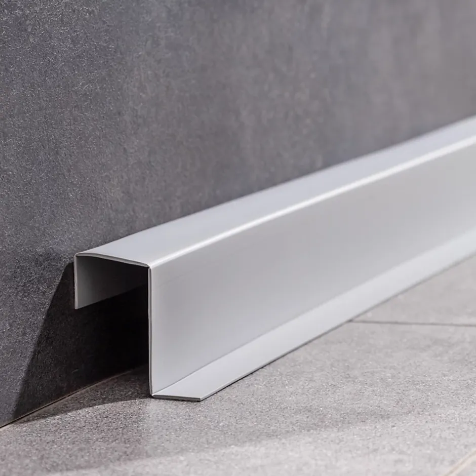 Plinthe de finition W2 en PVC 4,en,1 120 mm, baguette autocollante, masquante, plinthe souple pour sol et mur, bronze, 25 m-Quest