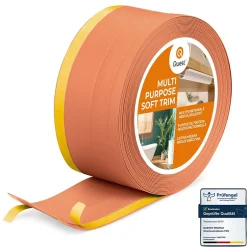 Plinthe de finition W2 en PVC 4,en,1 120 mm, baguette autocollante, masquante, plinthe souple pour sol et mur, brique, 5 m-Quest Online