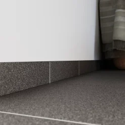 Plinthe en carrelage anthracite mat L.33,3 x l.7.5 cm x ép.7 mm, Porphyre- Best
