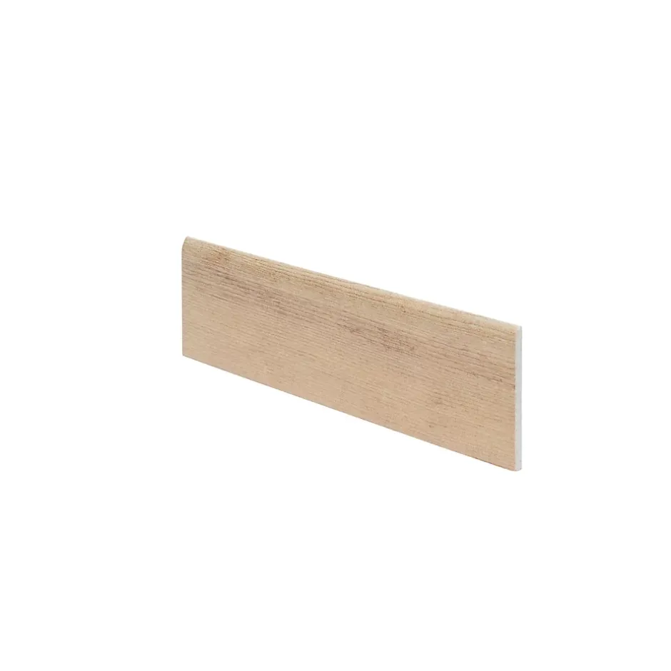Plinthe en carrelage effet bois brut L.30 x l.7,5 cm x ép.8,7 mm, Norwegio