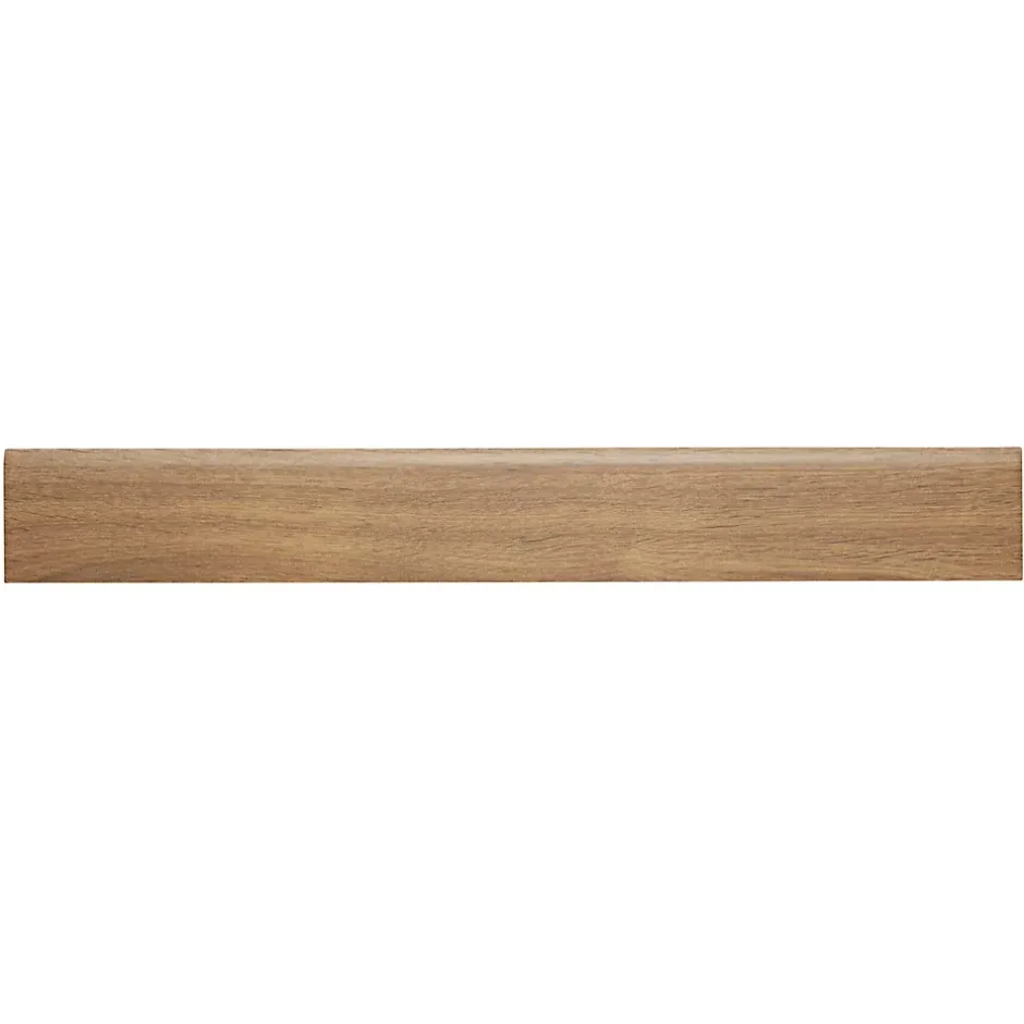 Plinthe en carrelage effet bois miel L.60 x l.8 cm x ép.9 mm, Rustic Wood-GoodHome Clearance