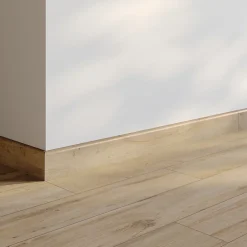 Plinthe en carrelage effet bois brut mat L.45 x l.7,5 cm x ép. 8,5mm Shireen bone Skirting