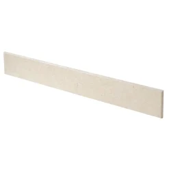 GoodHome Plinthe en carrelage effet pierre beige taupe L.61,5 x l.7,5 cm x ép.9 mm, Soft Lime Stone