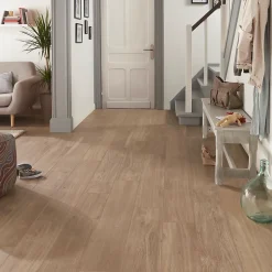 Plinthe en carrelage effet bois brut naturel L.60 x l.8 cm x ép.9 mm, Rustic Wood-GoodHome Sale