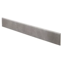 Plinthe en carrelage gris foncé mat L.60 x l.8 cm x ép.10 mm, Smooth-GoodHome Outlet