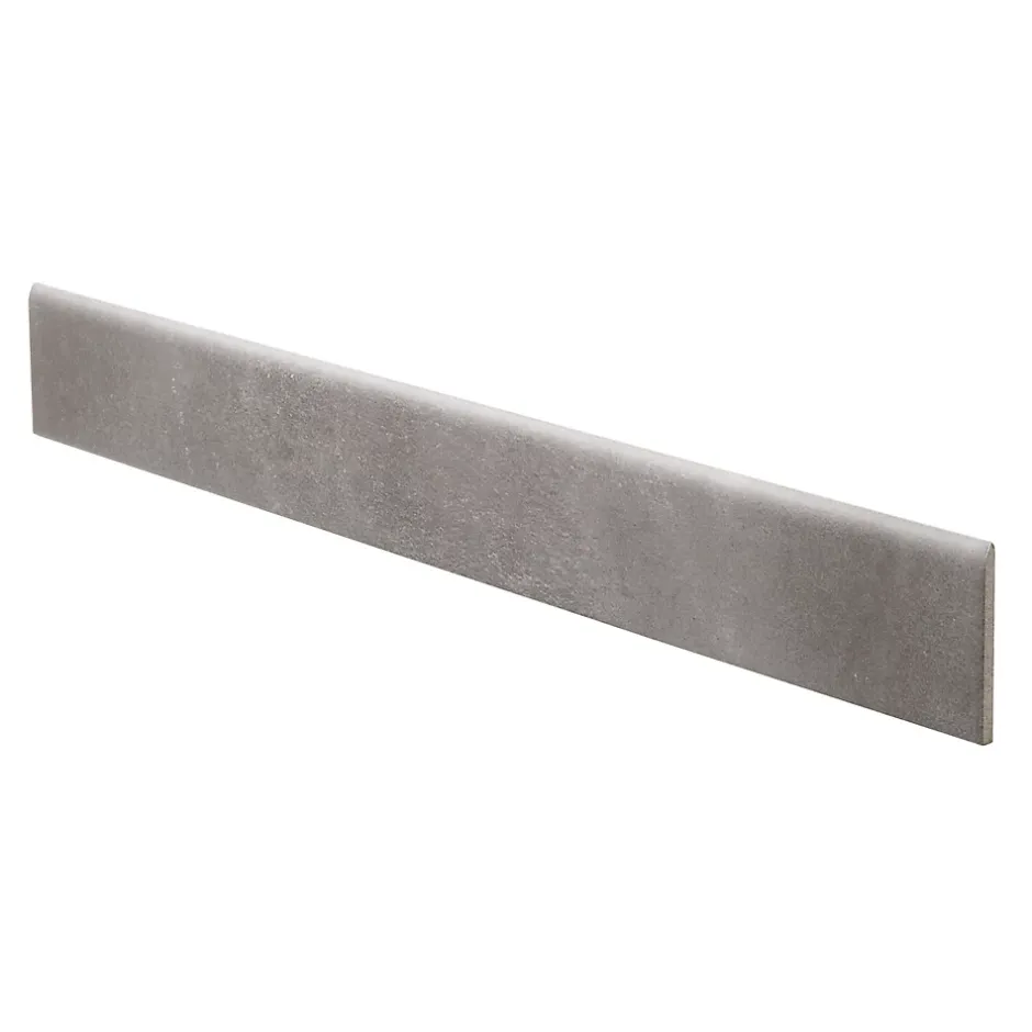 Plinthe en carrelage gris foncé mat L.60 x l.8 cm x ép.10 mm, Smooth-GoodHome Outlet