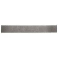 Plinthe en carrelage gris foncé mat L.60 x l.8 cm x ép.10 mm, Smooth-GoodHome Outlet