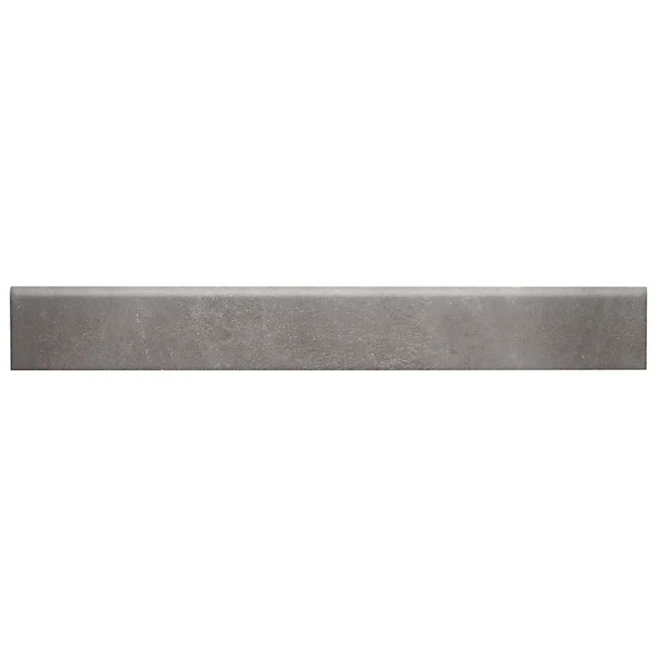 Plinthe en carrelage gris foncé mat L.60 x l.8 cm x ép.10 mm, Smooth-GoodHome Outlet