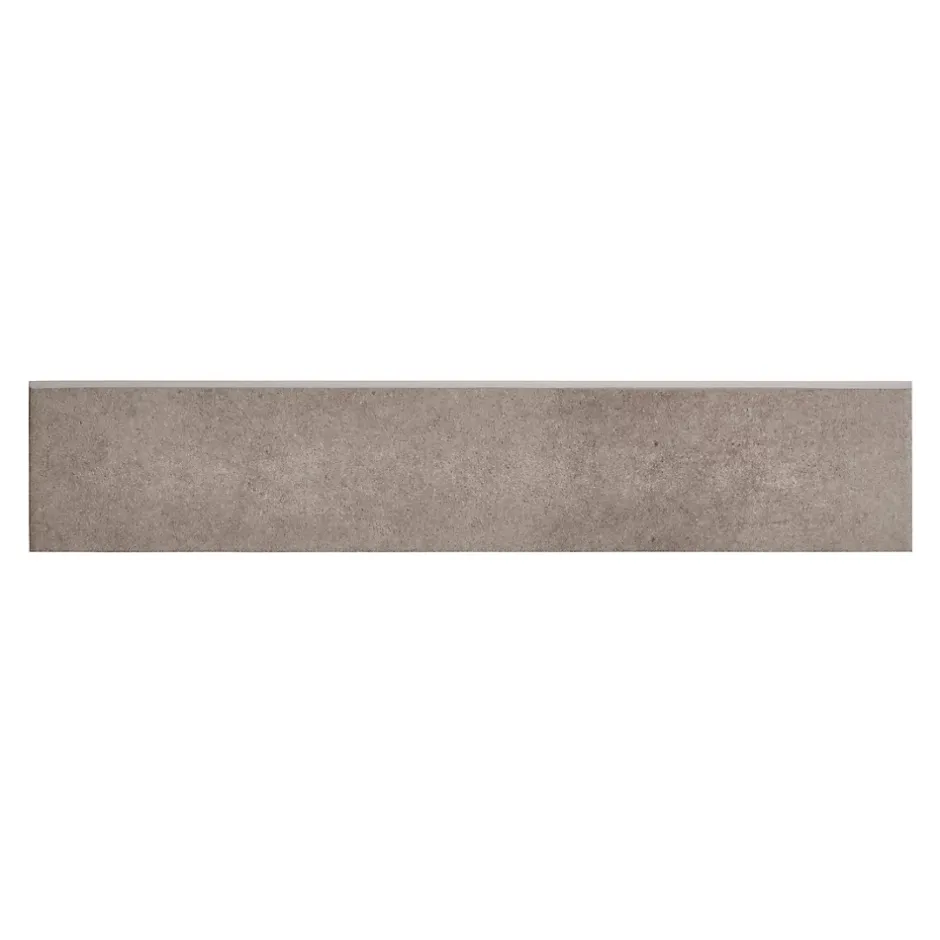 Plinthe en carrelage gris effet béton L.61,5 x l.8 cm x ép.7,4 mm, Konkrete-GoodHome Clearance