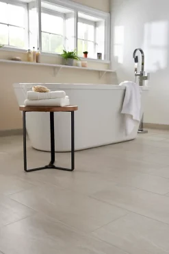 Plinthe en carrelage ivoire effet pierre L.60 x l.8 cm x ép.8 mm, Soft Travertin-GoodHome Sale